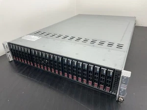 Supermicro 2U Twin2 DP 6x2.5" SATA3 R1620W SYS-2027TR-HTRF - Picture 1 of 11