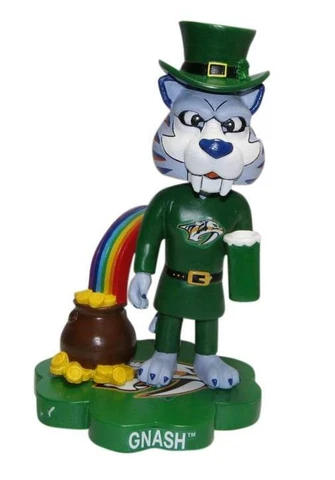 Gnash Nashville Predators St. Patrick’s Day Special Edition Bobblehead NHL Cover