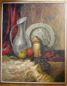 VAL SAMUELSON AUFGELISTET KALIFORNIEN MODERNE PALMENFEDERN MODERNISMUS GROB IMPASTO MOD - Bild 1 von 10