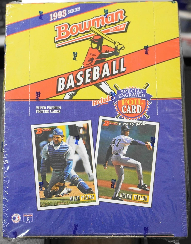 1993 Bowman Baseball Factory Hobby Wax Bo Packs Derek Jeter Rookie RC