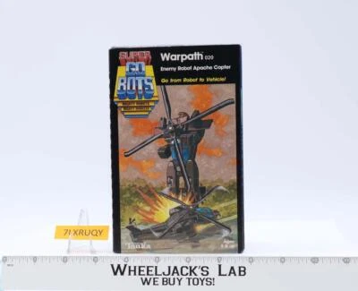 Warpath 100% Complete Super Go Bots 1984 Tonka Action Figure NEW MIB - Image 1 of 4