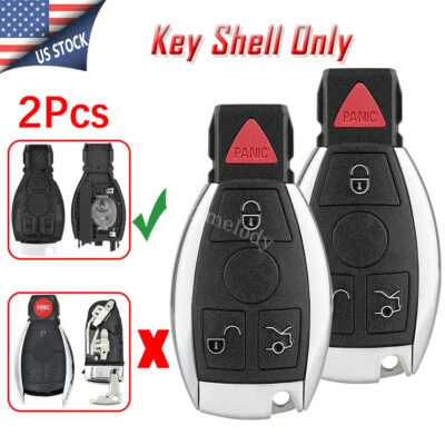 Funda Carcasa Llavero Inteligente 2 4 Botones para Mercedes Benz E G S CL SL ML GL SLK IYZDC Foto 1 de 4