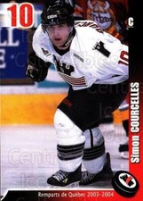 2003-04 Quebec Remparts #8 Simon Coucelles