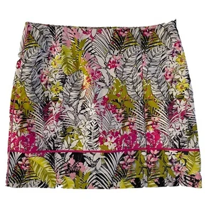 Women's Sz 10 EP PRO Floral Golf Tennis Skort Skirt Fully Lined LN - Picture 1 of 7