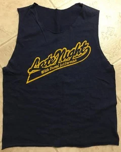 David Letterman Show Medium Cut-off T-Shirt, Excellent Cond, Worn Rarely,1 Owner - Picture 1 of 1
