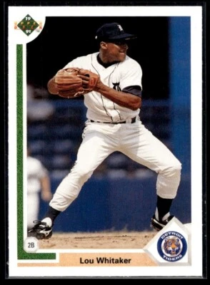 1991 Upper Deck Lou Whitaker Detroit Tigers #367 Error Baseballs Holo - Image 1 of 2