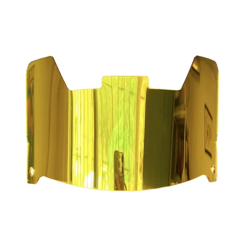 GOLD MIRROR Full Size Flex Football Helmet Visors & Clips FOR DISPLAY ONLY Cover