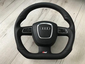 Sport Tuning S-Line Lenkrad Lederlenkrad Audi A3 A4 A5 A6 8K0 4F0 ohne Tausch - Bild 1 von 21