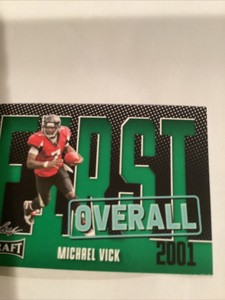 MICHAEL VICK 2023 Leaf Draft GREEN FIRST OVERALL #9 FALCONS 