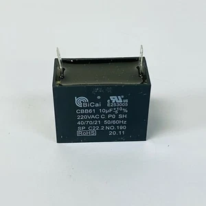 OEM Frigidaire BiCai CBB61 10uF Capacitor FOR Frigidaire FGMV17WNVF Microwave - Picture 1 of 2