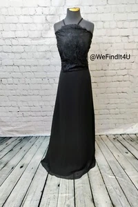 F52 OCCASIONS W715 SZ 20 BLACK   FORMAL COCKTAIL PARTY DRESS GOWN - Picture 1 of 9