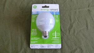 GE 68171 - LED4DG25M-W/TP LED G25 Globe 2700K White Medium Base Bulb - Picture 1 of 6