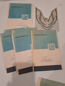 NOS OEM 84-86 Pontiac Firebird hood panel decal, in orig GM pkg, GM 10035389 - Picture 1 of 2