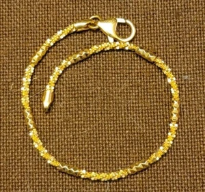 Bronze Milor Goldtone Unique Chain Bracelet - Picture 1 of 8