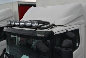 Roof Bar + LEDs + Spot Lights For Mercedes Arocs Classic Low Cab BLACK Stainless - Picture 1 of 7