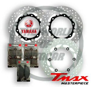 Disques Yamaha Tmax 500 2008/11 Set Frein Plaquettes Avant Arrière ferodo