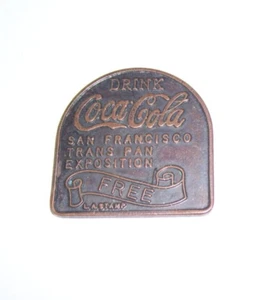 Antique Coca-Cola Advertisement San Francisco Exposition c 1915 Medal - Picture 1 of 2