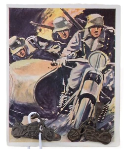 Conjunto de joyas colgante anillo triciclo motociclista motociclista bronce talla 14 - Imagen 1 de 14