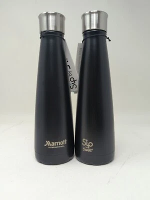Botella de agua S'ip by S'well (Sip by Swell) con logotipo de Marriott 15 OZ - negra cantidad 2 Foto 1 de 4
