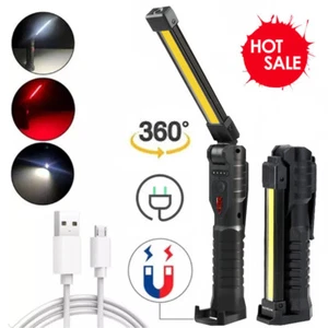 COB LED KFZ Arbeitsleuchte Akku Werkstattlampe Handlampe Magnet Haken Stablampe - Bild 1 von 8