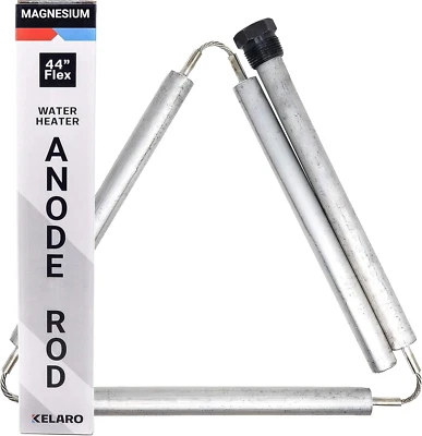 Varilla de ánodo calentador de agua de magnesio (44 pulgadas flexible) rosca NPT de 3/4" para Rheem, R Foto 1 de 4