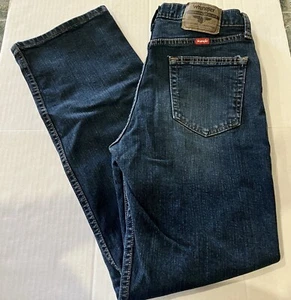 Wrangler jeans 30x 30 men regular fit straight dark blue gently used - Picture 1 of 9