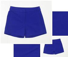 NEW XOXO Women's Tailored Flat-Front Walking Dress Shorts Royal Blue 0 MSRP $44