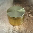 2.5” Large Grinder Herb Spice 4 Piece Crusher Metal Gold Kitchen Spices ONLY!! photo
