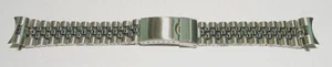 Totalmente NUEVO Rolex ""Jubilee"" ESLABÓN Curvo Acero Inoxidable Correa de Reloj - Imagen 1 de 2
