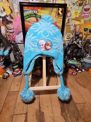 NWT Girl's Winter Hat FROZEN ELSA Faux Fur Hat w/ Braids OSFM - Image 1 of 4