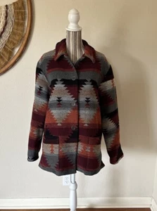 Abrigo Azteca Vintage Neiman Marcus Western Chaqueta Mujer Grande Suroeste - Imagen 1 de 10