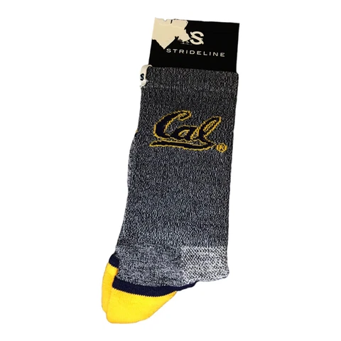 Cal Berkely Bear Strideline Full Knit 4 Crew NCAA sock NWT Cover