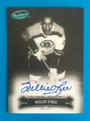 2006 WILLIE O'REE AUTO Parkhurst #87 Boston Bruins HOF Autograph - Image 1 of 2