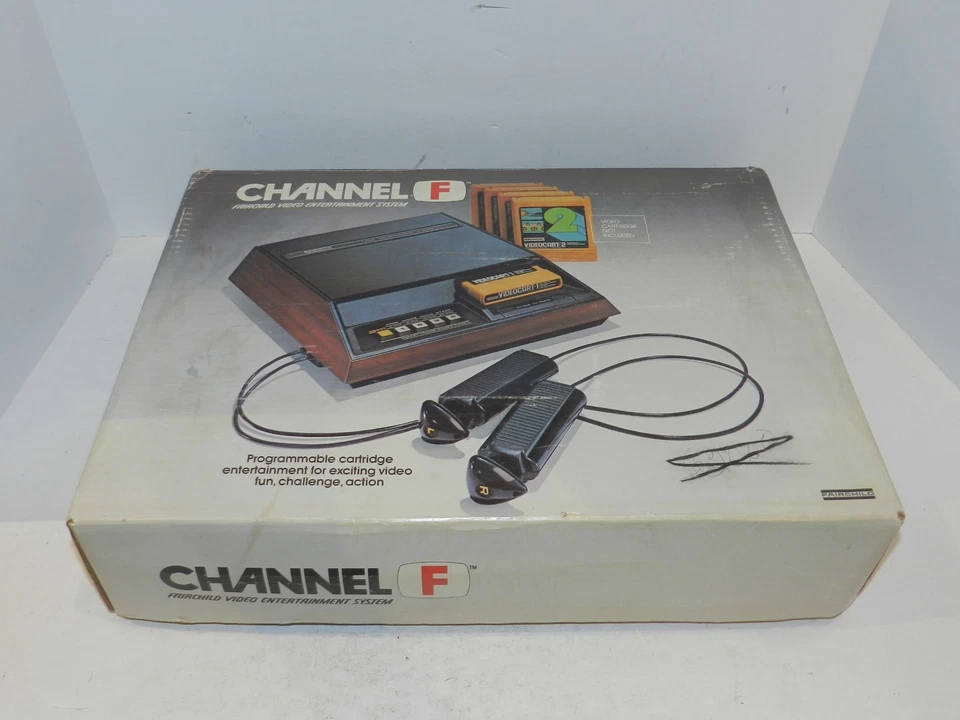 Sistema de consola de juegos Fairchild Channel F completo en caja probado en caja original único dueño Foto 1 de 4