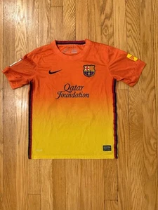 Lionel Messi #10 FC Barcelona FCB Nike Soccer Jersey (Youth Size Medium) Orange - Picture 1 of 6