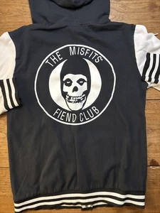 Misfits Varsity Jacket Punk Rock Skull Logo Rare OG Style 2010 Size M - Picture 1 of 12