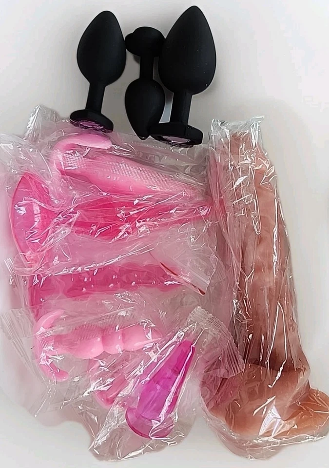 Paquete de fiesta consolador ventosa GSpot próstata estimula 10 juguetes sexuales para mujeres y hombres Foto 1 de 4