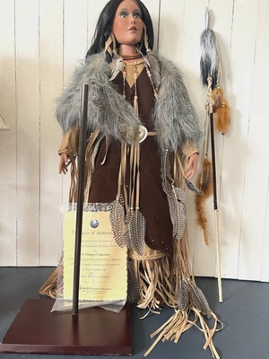 "Muñeca nativa americana mujer india Timeless Collections 30"" coleccionable" Foto 1 de 4