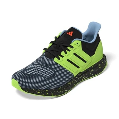 Tênis Adidas Unissex Ultradream DNA, Preto/Solar Slime/Céu Claro-4 Big Kid Novo com etiquetas - Imagem 1 de 4