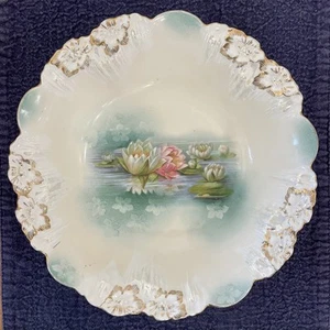 R. S. Prussia 9.5” Water Lily Bowl - Picture 1 of 5