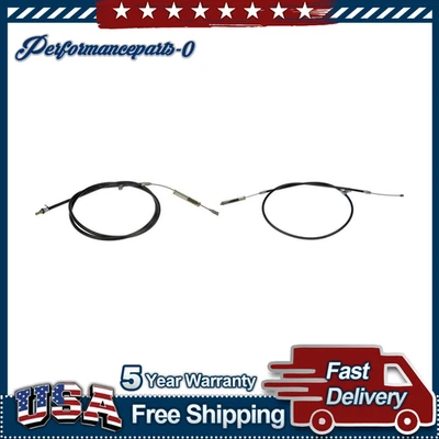 Par de cables de freno de estacionamiento traseros Dorman para GMC Sierra 1500 2003 2002 2001 2000 Foto 1 de 4