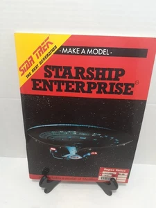STAR TREK TNG MAKE A MODEL STARSHIP ENTERPRISE Chatham River USA 1990 1st print - Foto 1 di 5
