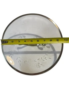 (JW) Princess House® Edelstahl Heritage geätztes Glas 11" Ersatz Deckel Pfanne - Bild 1 von 3