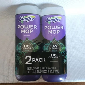 Swiffer PowerMop Floor Cleaner Refills 2 Pack Unstopables Fresh Scent 25.3 fl oz - Picture 1 of 15