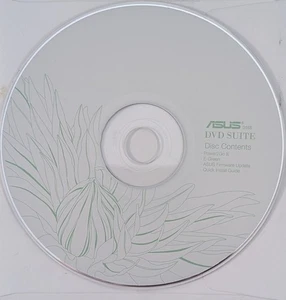 Vintage Asus DVD Suite Power2Go 8 E-grün und Firmware-Update nur Disc sehr guter Zustand - Bild 1 von 2