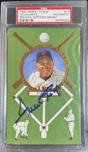 1990 Perez-Steele Willie Mays #13 Autograph /10,000 PSA Authentic - Picture 1 of 2