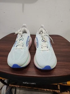 Zapatos Brooks Glycerin 22 para mujer 8 medianos B blancos concha de lapa Amparo azul - Imagen 1 de 10