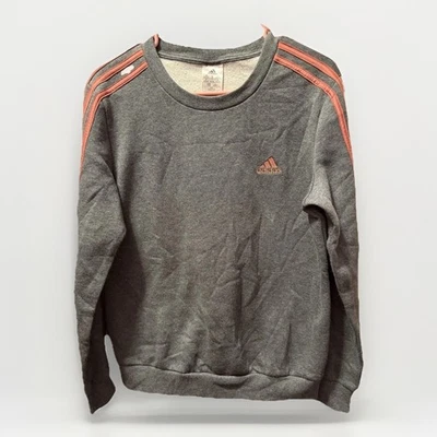 ADIDAS MUJER ESSENTIALS SUDADERA POLAR 3 RAYAS GRIS Y ROSA Talla M Foto 1 de 2