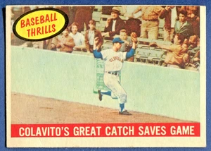 1959 Topps Colavito's Great Catch Saves juego #462 en muy buen estado-excelente - ligero pliegue - Imagen 1 de 2