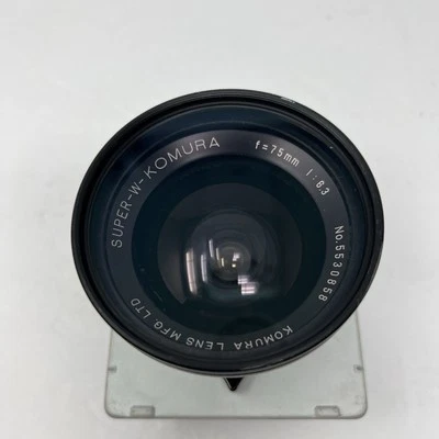 Komura SW (Superwide) Rare Lens Retro focus Design 75mm f:6.3 Copal 0 Shutter  - Image 1 of 4